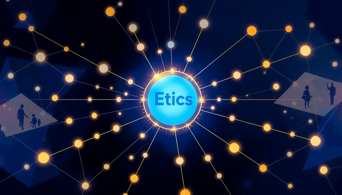 ethical use of AI for writers concept illustration