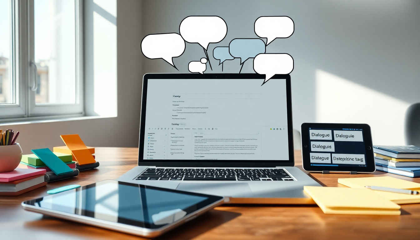 how is dialogue formatted in a book hero image