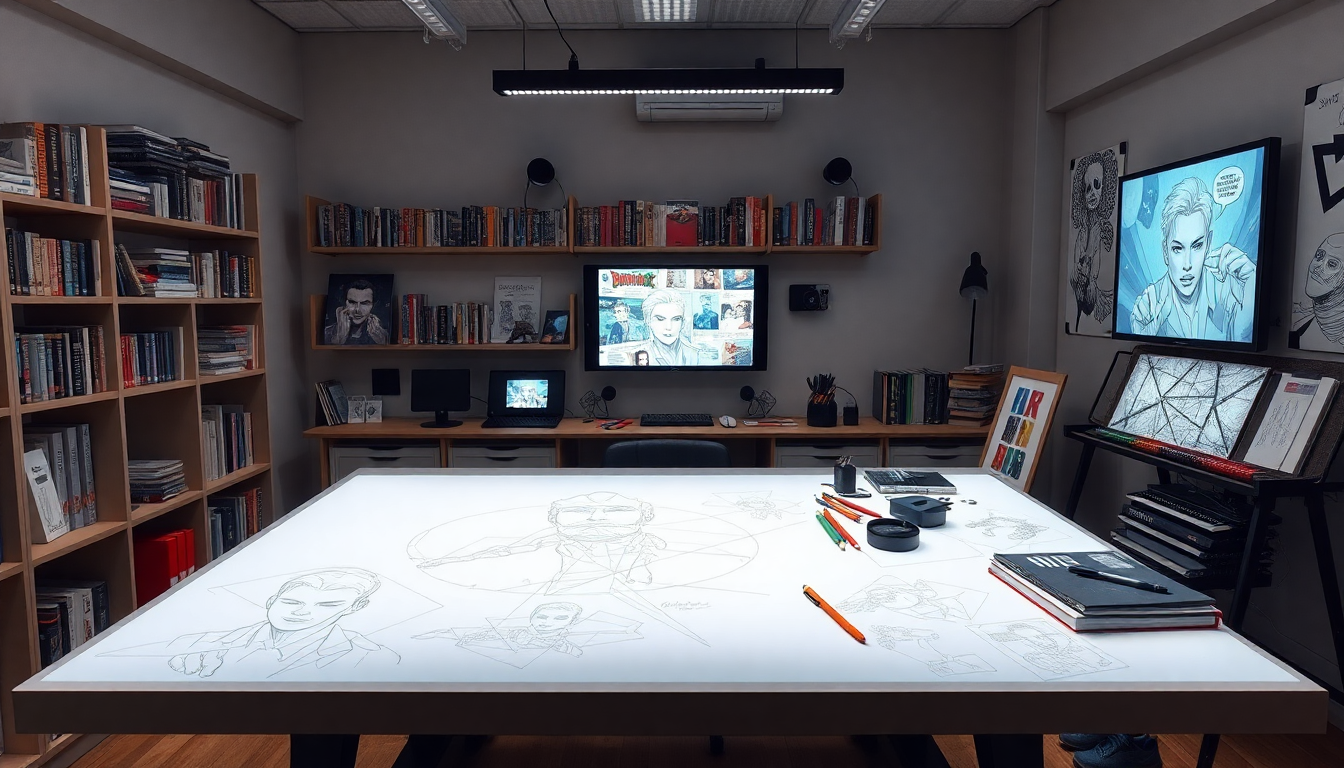 how to create a graphic novel showcase