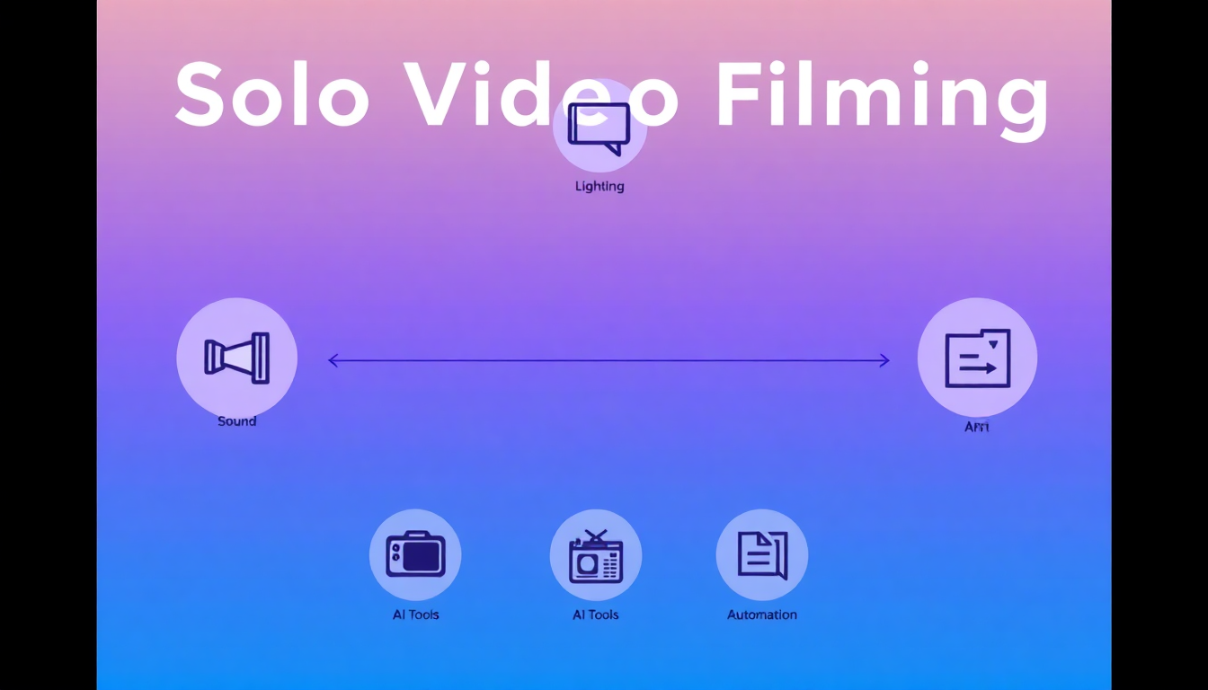 how to film talking head videos alone infographic