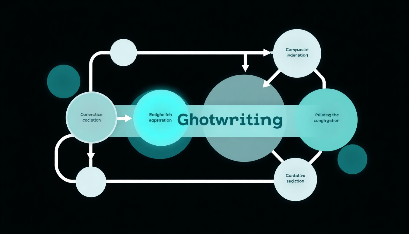 how to ghost write a book infographic