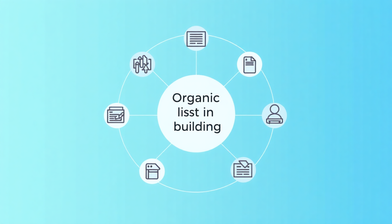 how to grow an email list without ads infographic