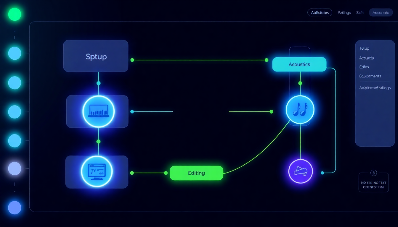 how to record audio lessons at home infographic