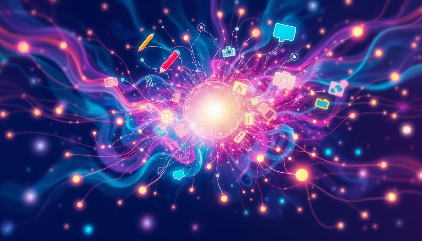 how to write Instagram captions as a creator concept illustration