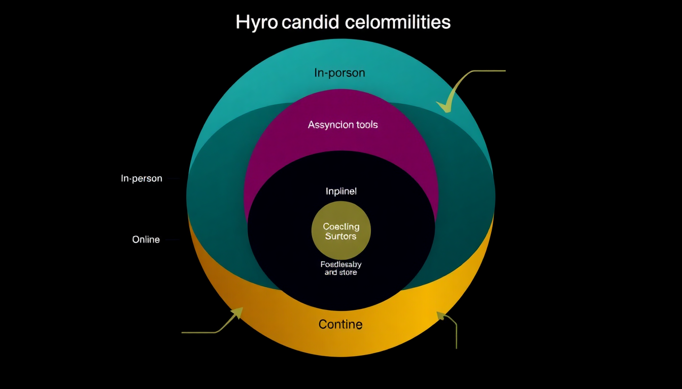hybrid coaching and course models infographic