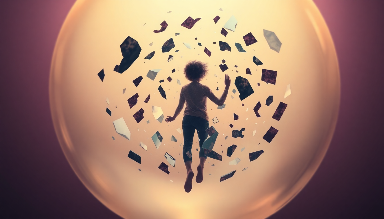 imposter syndrome for creators concept illustration