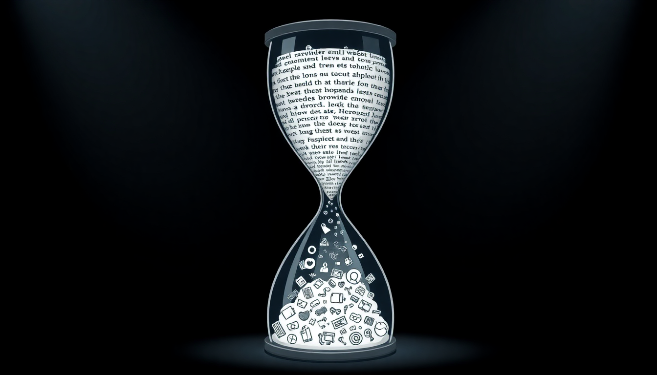 long form vs short form content strategy concept illustration