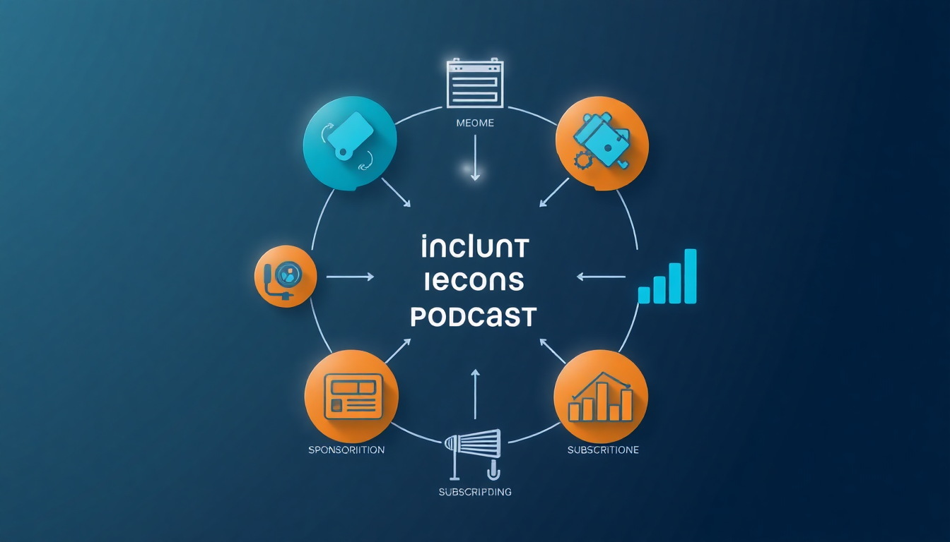 monetizing a small podcast audience infographic