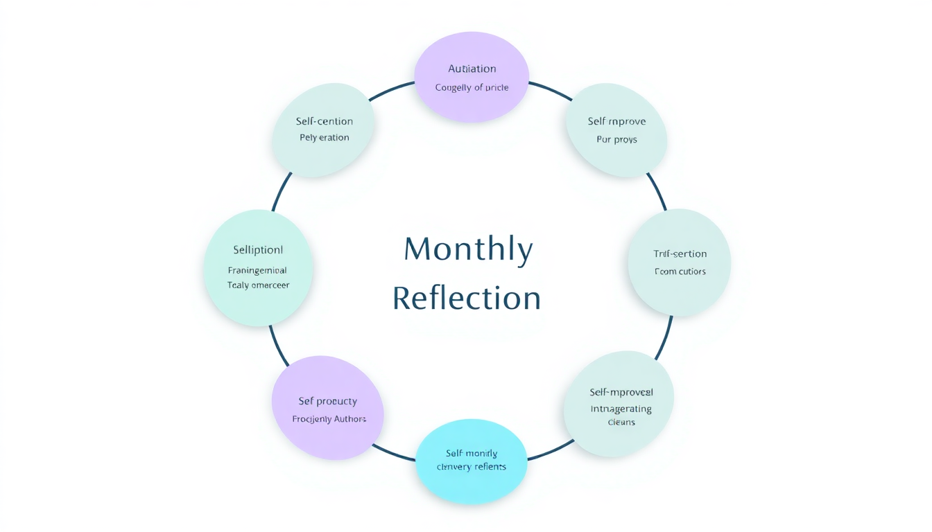monthly reflection questions for authors infographic