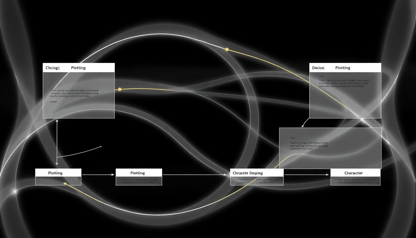 novel planning software infographic