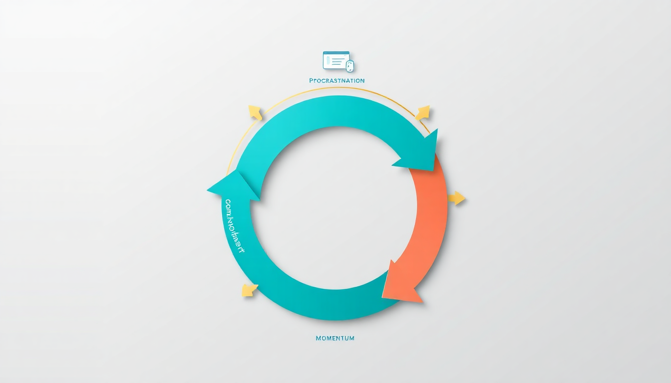 overcoming procrastination as a writer infographic