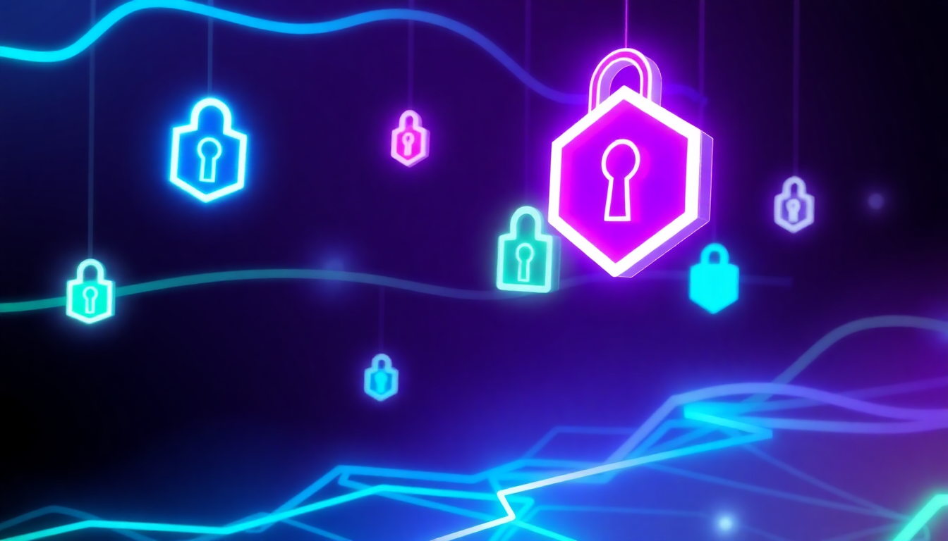 password management for creator businesses concept illustration