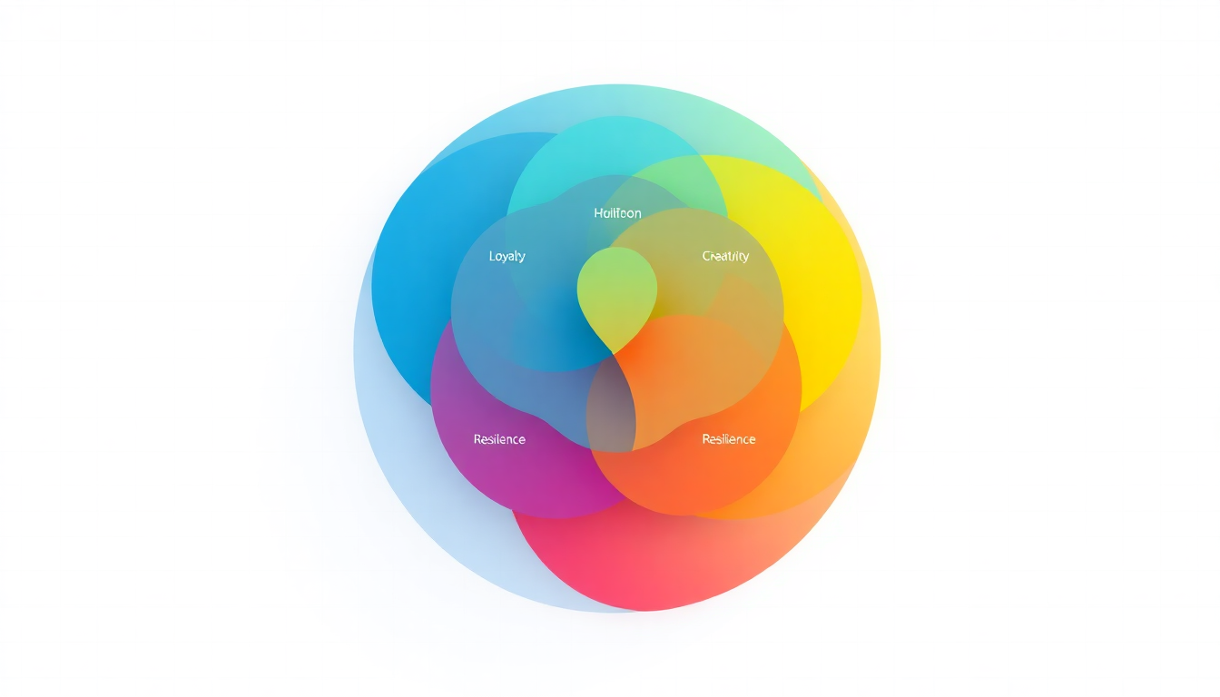 personal brand values examples infographic