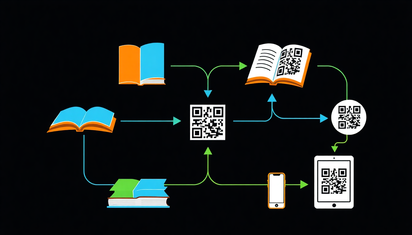 qr codes for books infographic