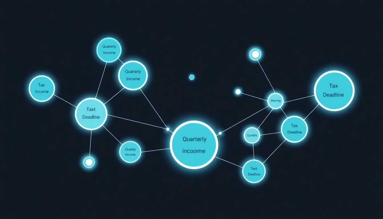 quarterly income planning for creators infographic
