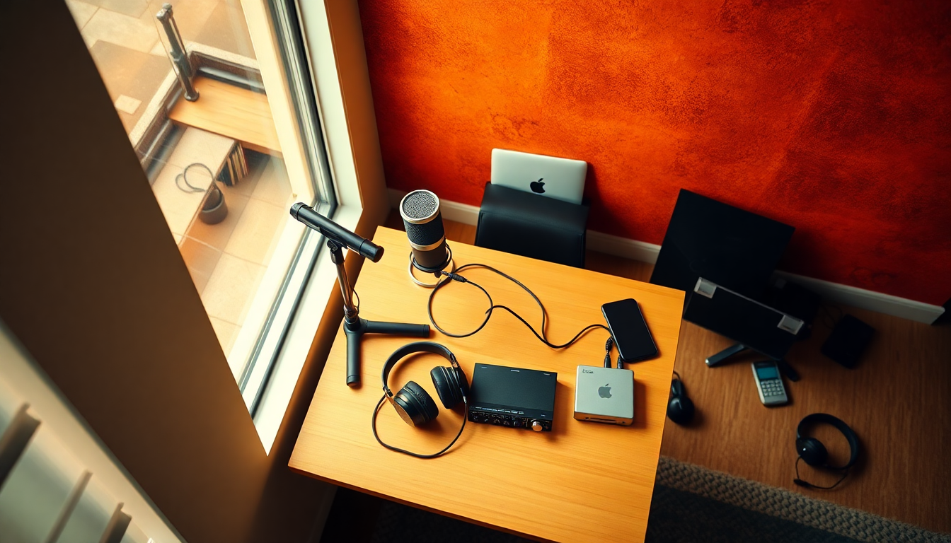 recording a podcast from home on a budget hero image