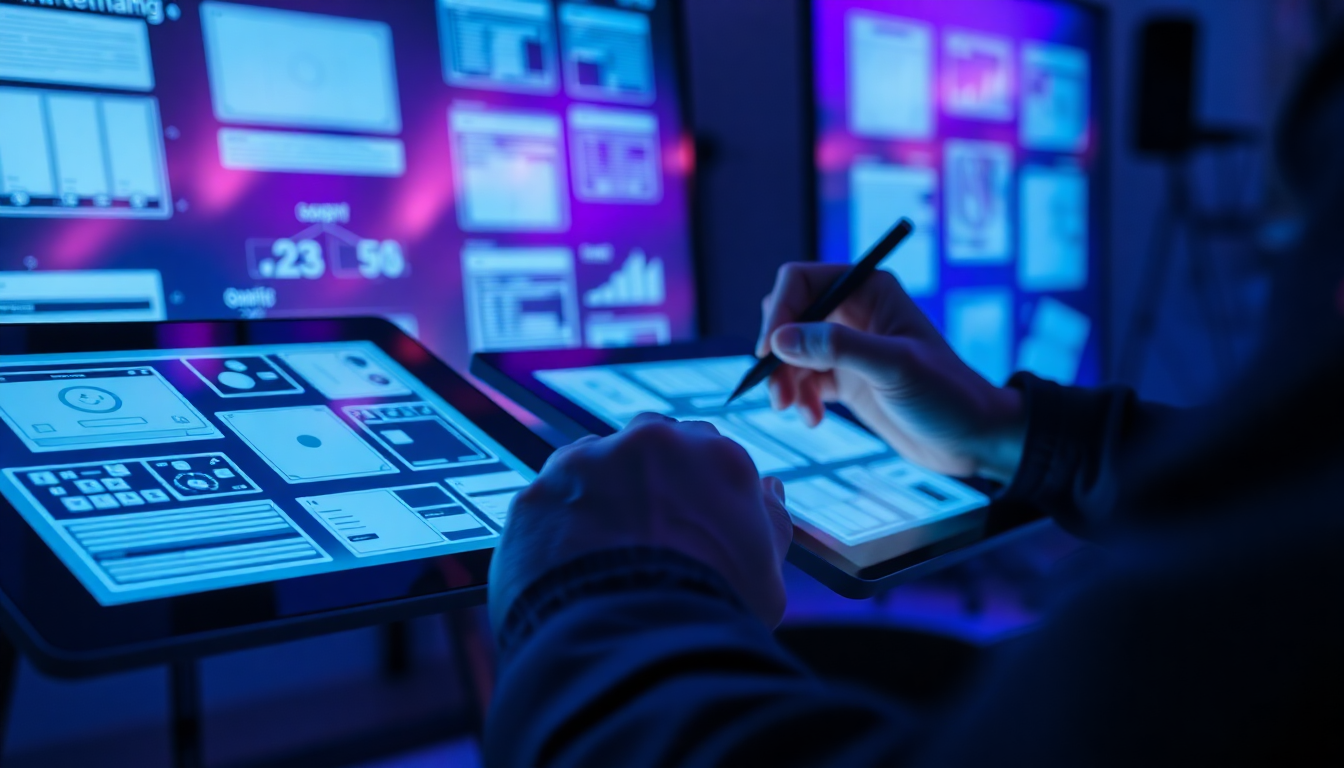 services page layout for creator websites hero image