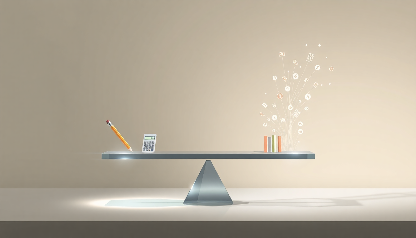 simple accounting system for creators concept illustration