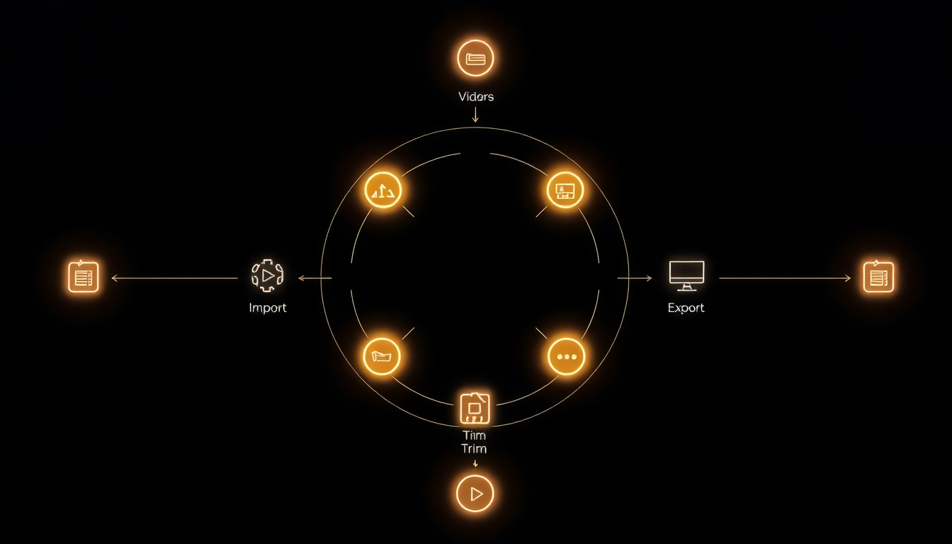 simple video editing skills for creators infographic