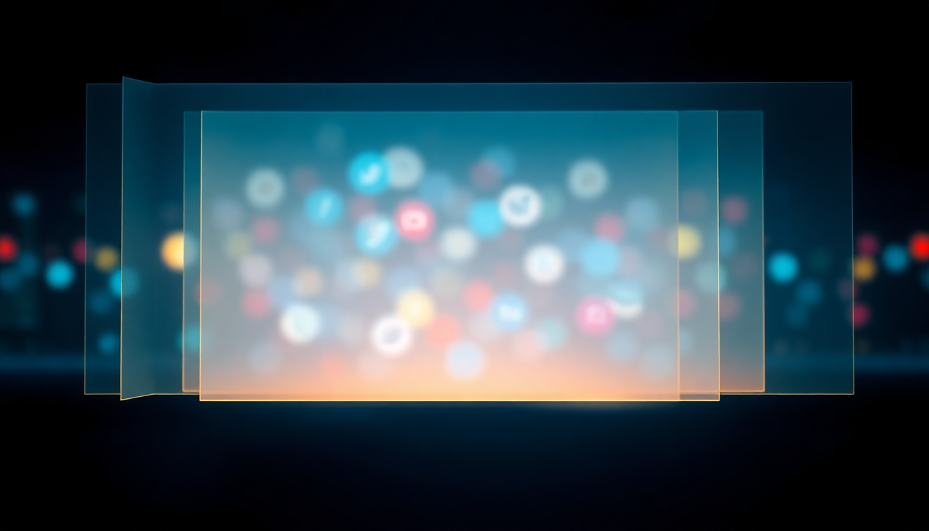 social media boundaries for mental health concept illustration