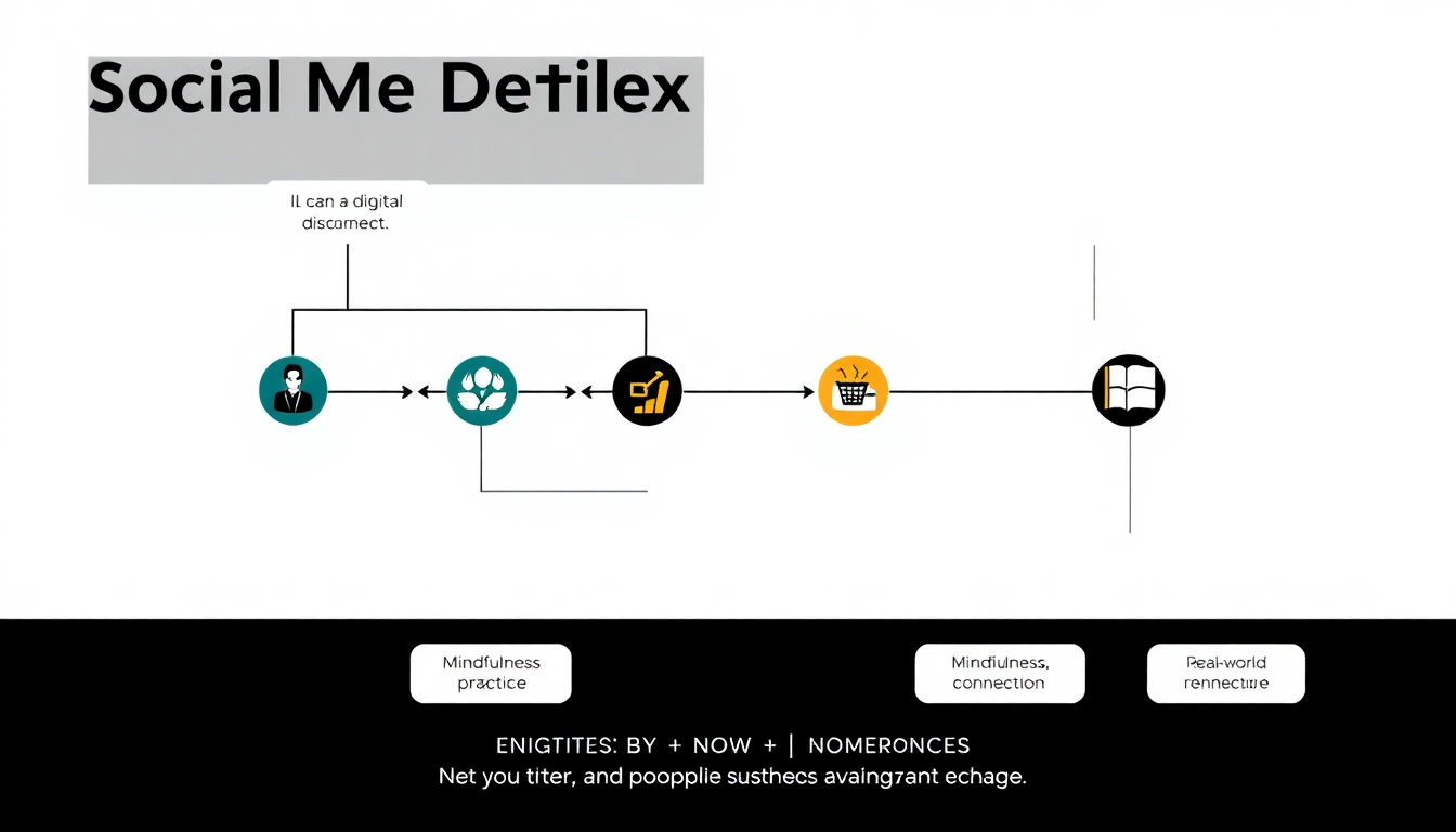 social media detox tips for creators infographic