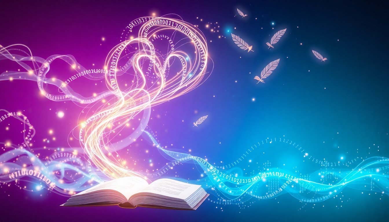 software for book writing concept illustration