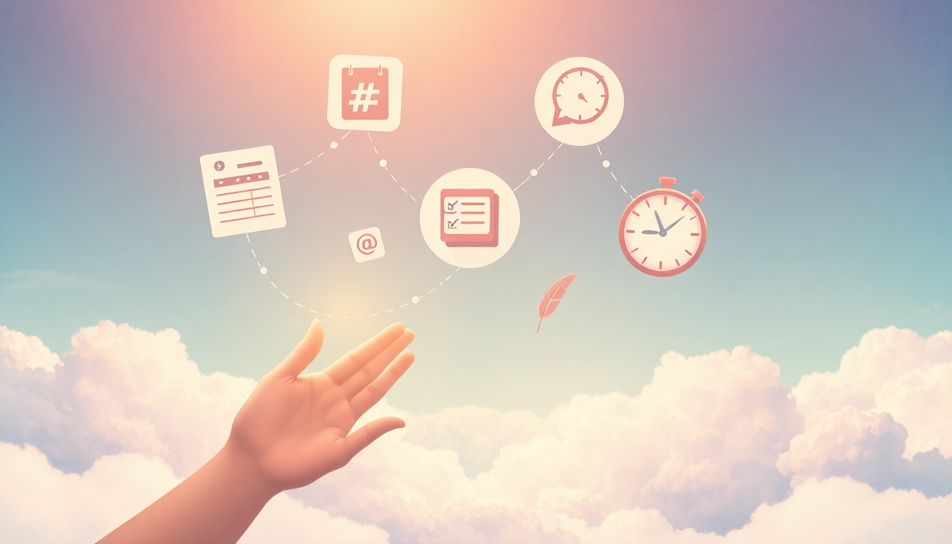 TikTok content calendar for writers concept illustration