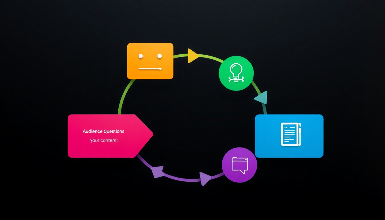 Verwendung von Fragen aus dem Publikum für Inhalte - Infografik