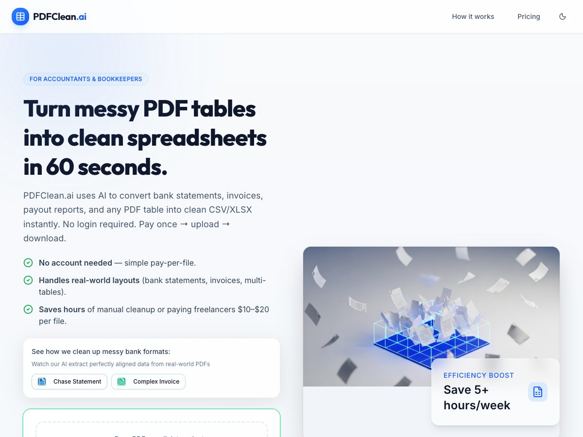 captura de pantalla de pdfclean-ai