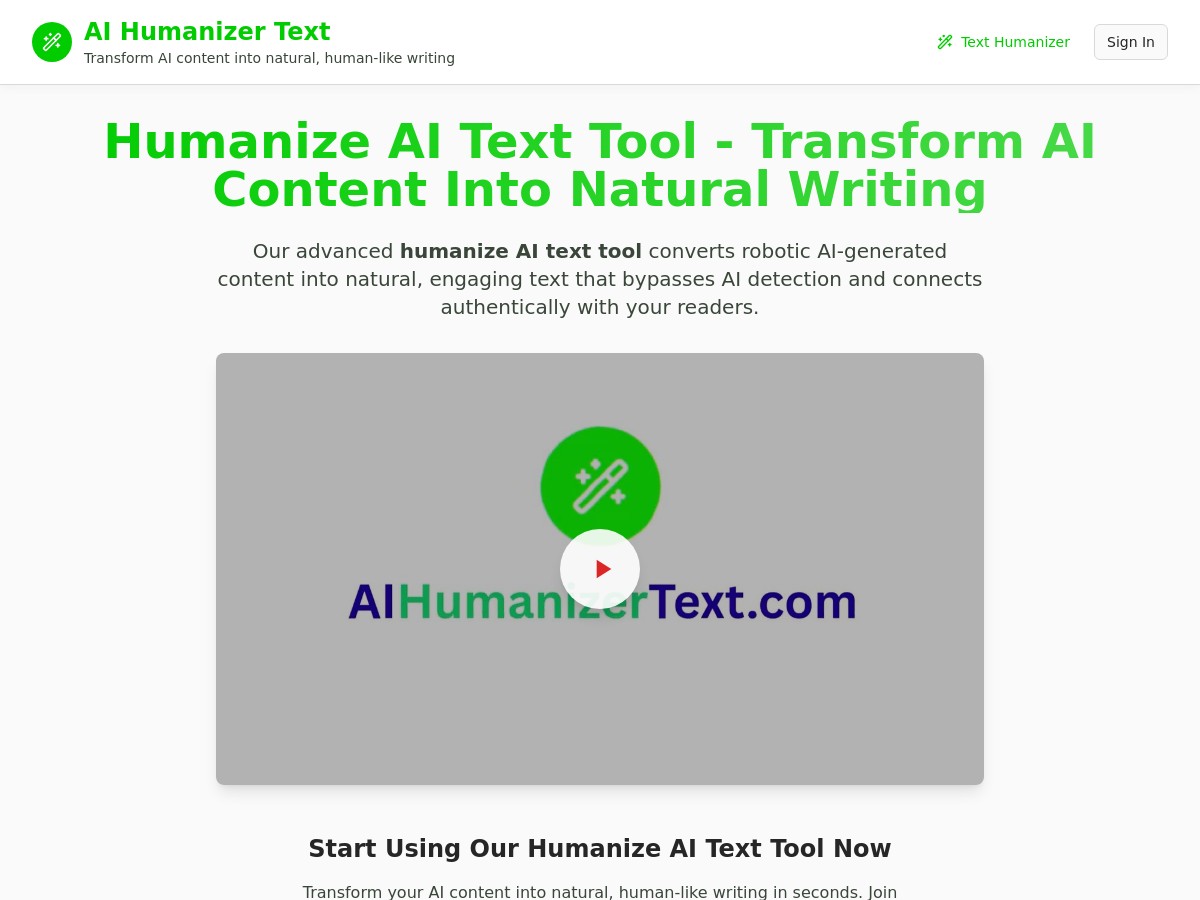 Ai Humanizer Text