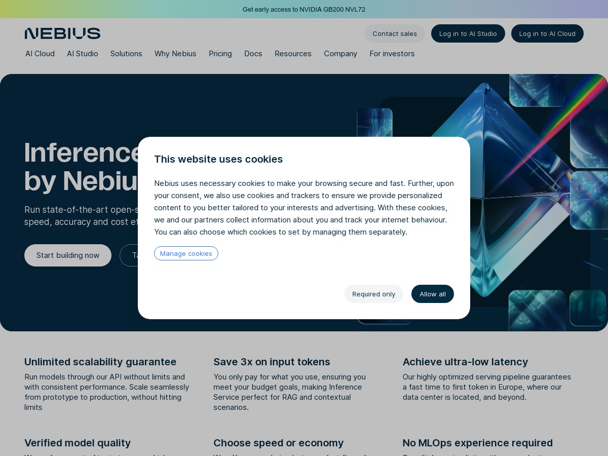 Nebius Ai Studio